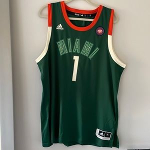 University of Miami Fan Basketball Fan Jersey Celebrating Black Culture Size XL